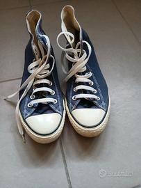 Scarpe Converse All Star alte, blu, numero 41