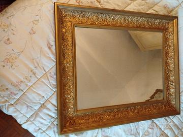 Specchio metà 800 foglia oro