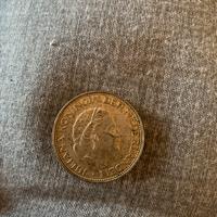 Moneta Netherlands Olanda 1960