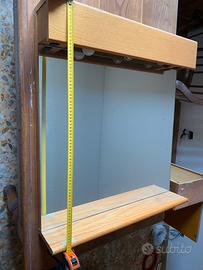 🪞💡Specchio bagno + mobile contenitore multiuso