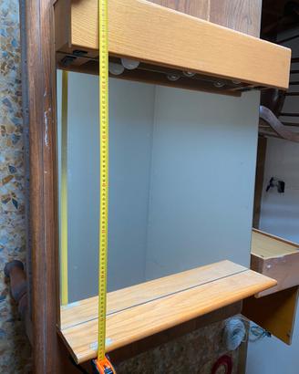 🪞💡Specchio bagno + mobile contenitore multiuso