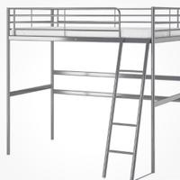 Letto a soppalco Ikea matrimoniale, modello Svarta