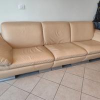 Divano in pelle Beige