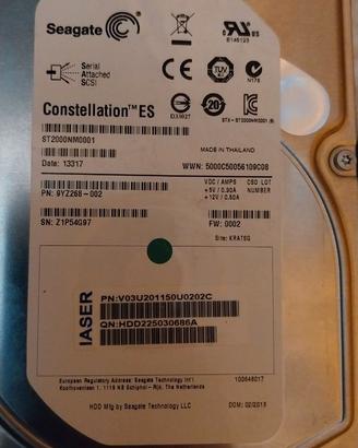 Hard disk drive (HDD) da 2 TB