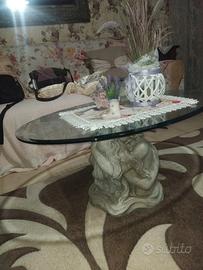 tavolino in cristallo da divano