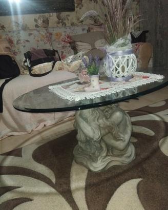 tavolino in cristallo da divano