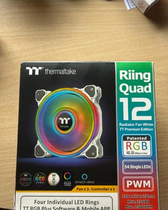 Thermaltake Riing Quad 12 RGB  3 Ventole