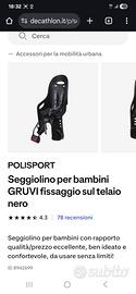 POLISPORT
Seggiolino per bambini