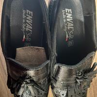 Scarpe donna camoscio/ vernice nere