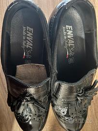 Scarpe donna camoscio/ vernice nere