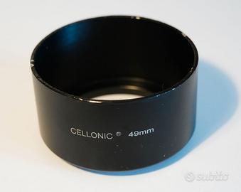 Paraluce 49mm in alluminio per obiettivi 50mm