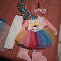 vestito di carnevale  unicorno 19/24 mesi