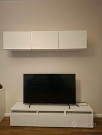 IKEA BESTA MOBILI TV BIANCO (2 mobili)