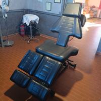 poltrona idraulica per tatuaggi 