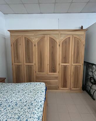 camera da letto in noce nazionale grezza