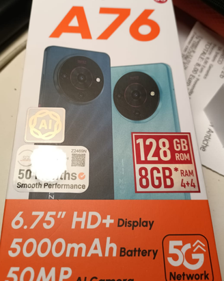 Smartphone ZTE BLADE A76 nuovo in garanzia