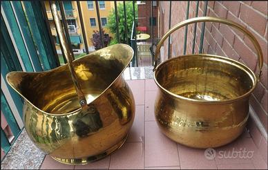 portaombrelli in rame e ottone