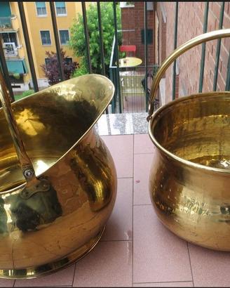 portaombrelli in rame e ottone