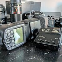 Flash godox tt 685-f per fuji con trigger X2t-f