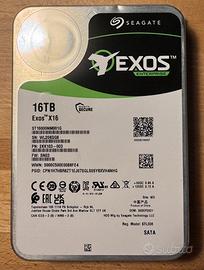 Hd seagate Exos X16 16TB in garanzia