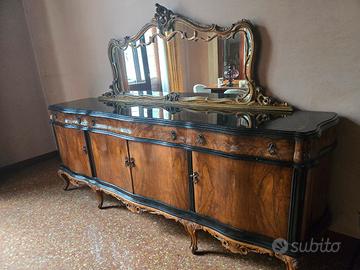 credenza con specchio 