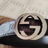 cintura uomo marrone marca Gucci Made in Italy 