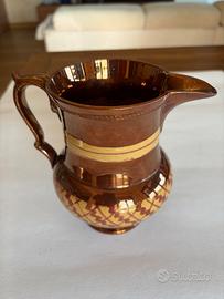 Brocca Antica "Copper Lustre" Vittoriana 15cm Cera