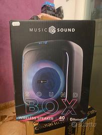 Cassa speaker Bluetooth con 40W di potenza e luci