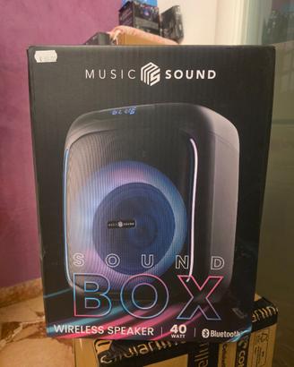 Cassa speaker Bluetooth con 40W di potenza e luci