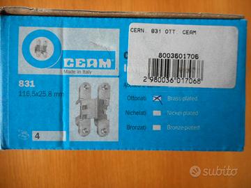 9  NUOVE cerniere invisibili CEAM 831