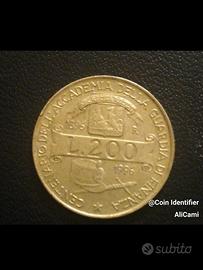 200 Lire Centenario Accademia Guardia di Finanza 1