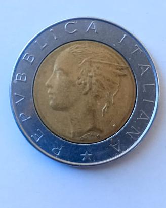 3 monete da 500 lire rara Anno 1984