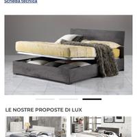 Letto matrimoniale contenitore