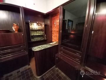 Mobile salotto/soggiorno in legno (mogano)