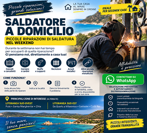 Saldatore a domicilio – Riparazioni  di saldatura