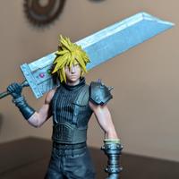 🟦⚔️ Miniatura Final Fantasy VII – Cloud Strife ⚔️