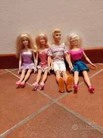 Ken e Barbie con vestiti