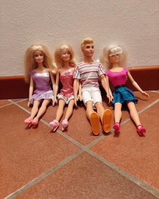 Ken e Barbie con vestiti