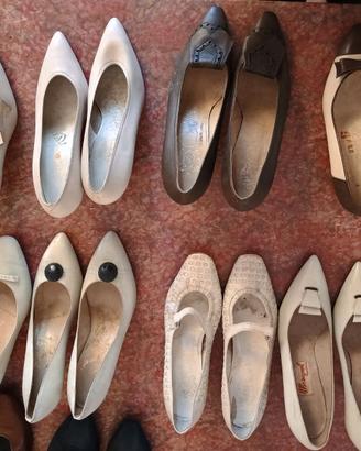 Scarpe con tacco anni 50 vintage originali