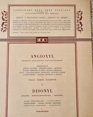 documenti pubblicitari medicinali anni 40/50 