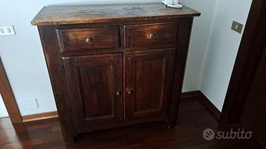 Credenza antica in legno massello madia rustica 