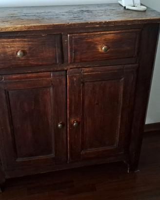 Credenza antica in legno massello madia rustica 