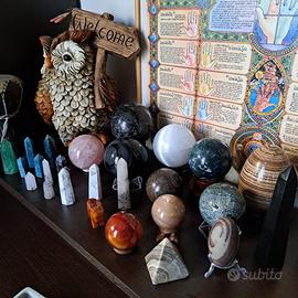 Ultimo lotto pietre dure sfere obelischi