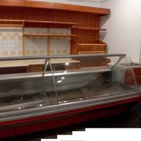 Retrobanco salumeria e panetteria in ciliegio