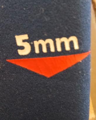 MUTA SUBACQUEO 5 MM