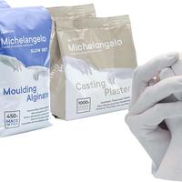 KIT 900g alginato  e 2 kg di gesso calco mani