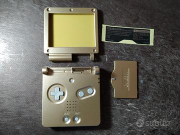 scocca di ricambio gameboy advance sp oro