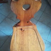 Sedia legno stile rustico Tirolese