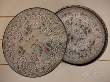 Set 4 piatti Dessert Easy Life Kalamkari nuovi