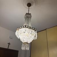 Lampadario  anni 60 a gocce